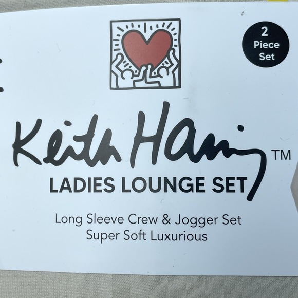 Keith Haring Women's S Lounge Set Tan e0705 - Picture 3 of 5